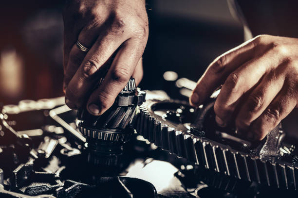 Anasayfa continuously variable transmission metal parts close up